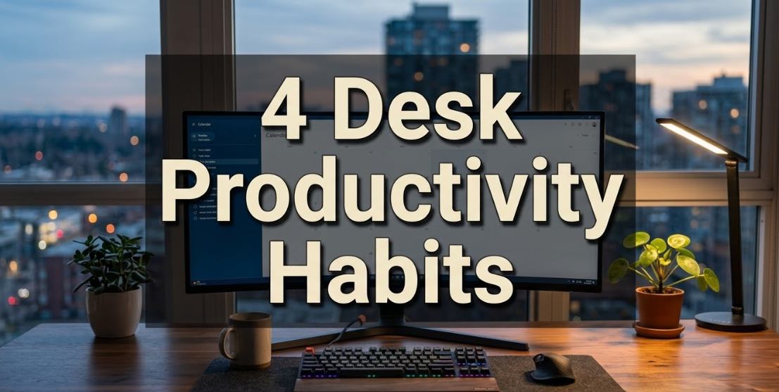 4 Desk Productivity Habits That Stay Put