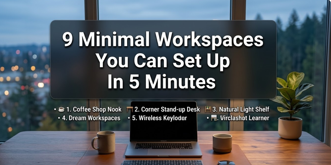 9 Minimal Workspaces You Can Set Up In 5 Minutes