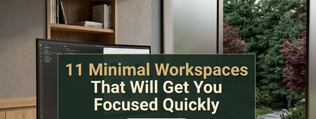 11 Minimal Workspaces That Will Get You Focused Quickly