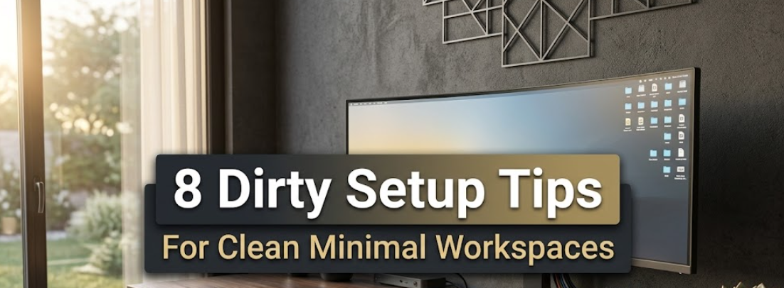8 Dirty Setup Tips For Clean Minimal Workspaces That Really Work