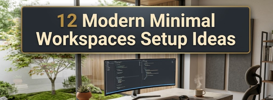 12 Modern Minimal Workspaces Setup Ideas That Really Work
