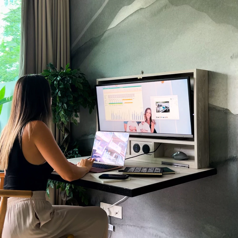 The Wall-Mounted Floating Desk